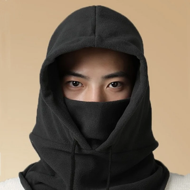 New Fashion Warm Cap Winter Men Women Hat Waterproof Thermal Polar Fleece Balaclava Hat Hooded Neck Warmer Hike Cycling Cap