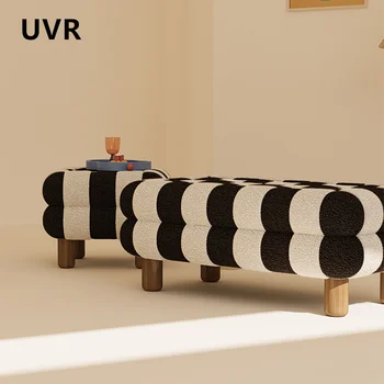 UVR Light Luxury Shoeshine Panca per uso domestico Porta Ingresso Indossare scarpe Sedia Soggiorno Divano Poggiapiedi Sedia Comò Sedia 1