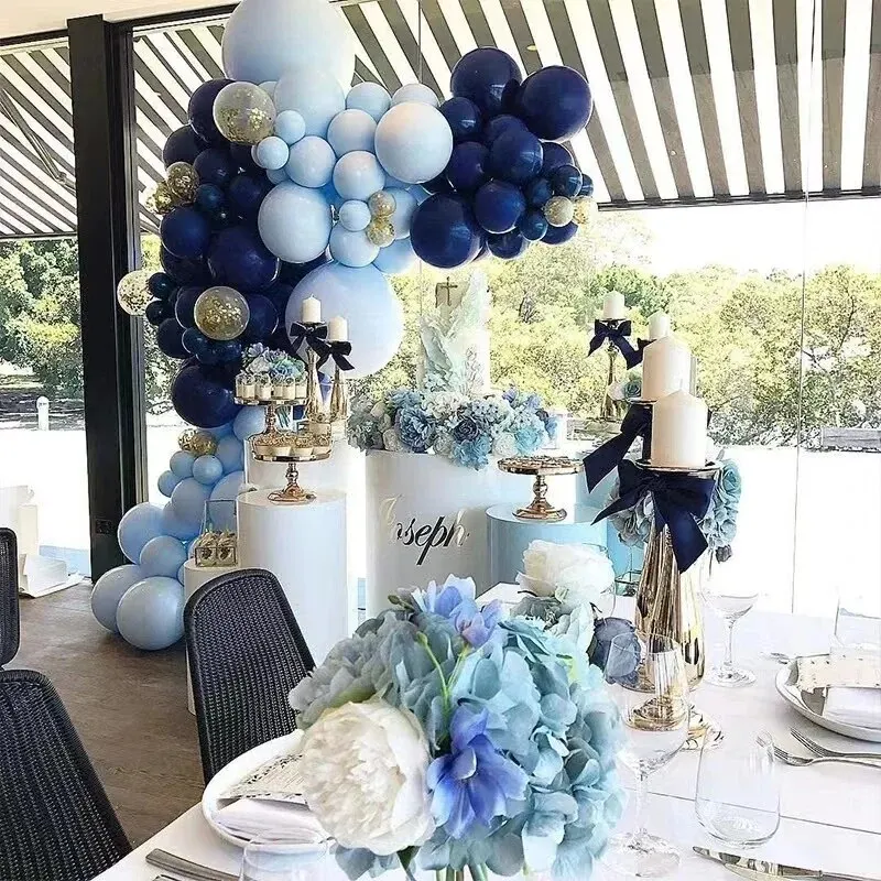 Balloon Garland Arch Blue