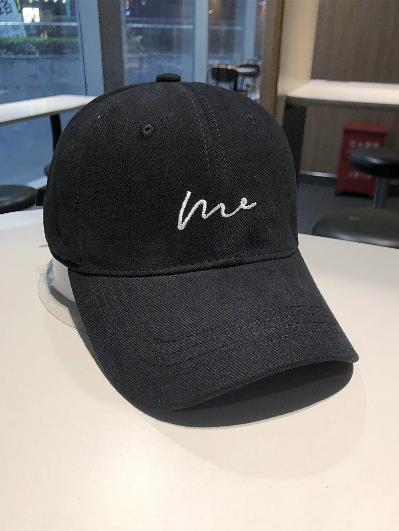 Outdoor Sports Wavy Baseball Cap Women's Autumn and Winter Wool Material Warm Street Study Couple's Face Covered Curved Brim Hat