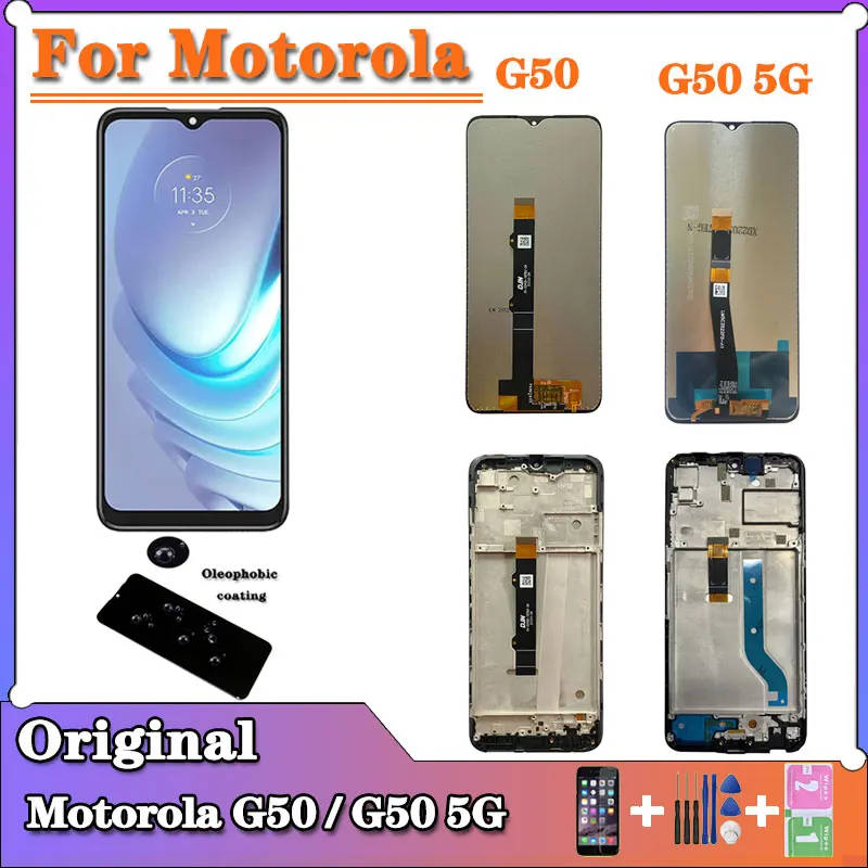 

6.5 Original For Motorola Moto G50 5G Lcd XT2149-1 Screen Display Touch Digitizer Assembly For Moto G50 LCD XT2137-1 XT2137-2