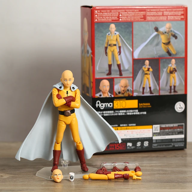 One Punch Man Anime Saitama Action Figure Figma 310 Model Toys in