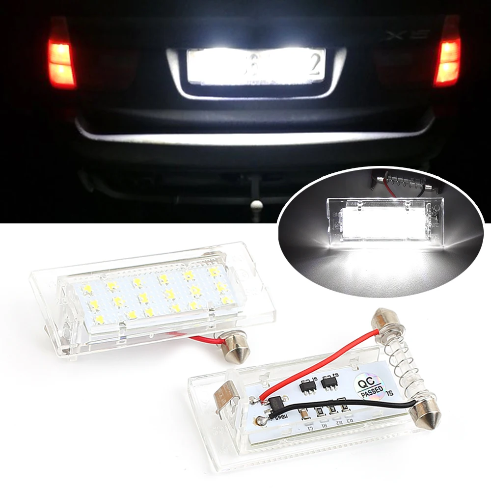 LED Blanc Anti Erreur BMW Kit 2 Ampoules LED Blanc Pour Plaque D'Immatriculation BMW X3 E83 (2003-2010) - Anti-Erreur Canbus Ampoules Led Plaque Immatriculation