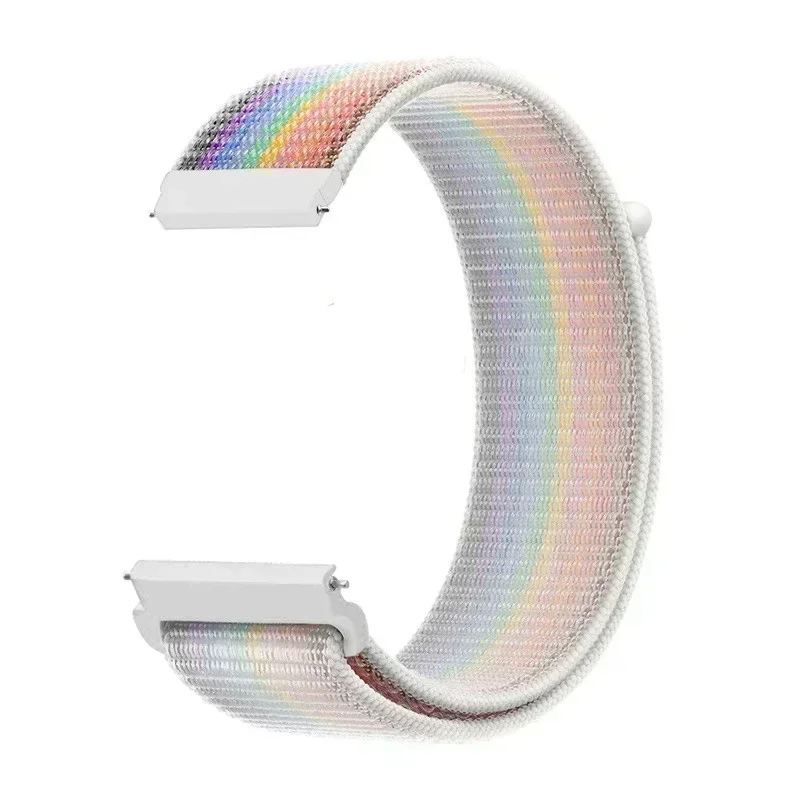 Sporty 22mm Breathable Nylon Loop Watch Bracelet Wristband