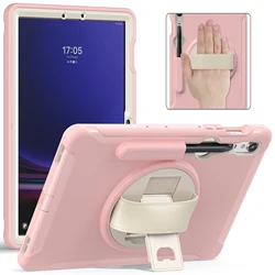 Protective Tablet Case - Premium Shockproof Cover, Slim Design, with Auto Wake/Sleep Function - S9 SM - X710 SM - X716B (Cherry Blossoms Pink)
