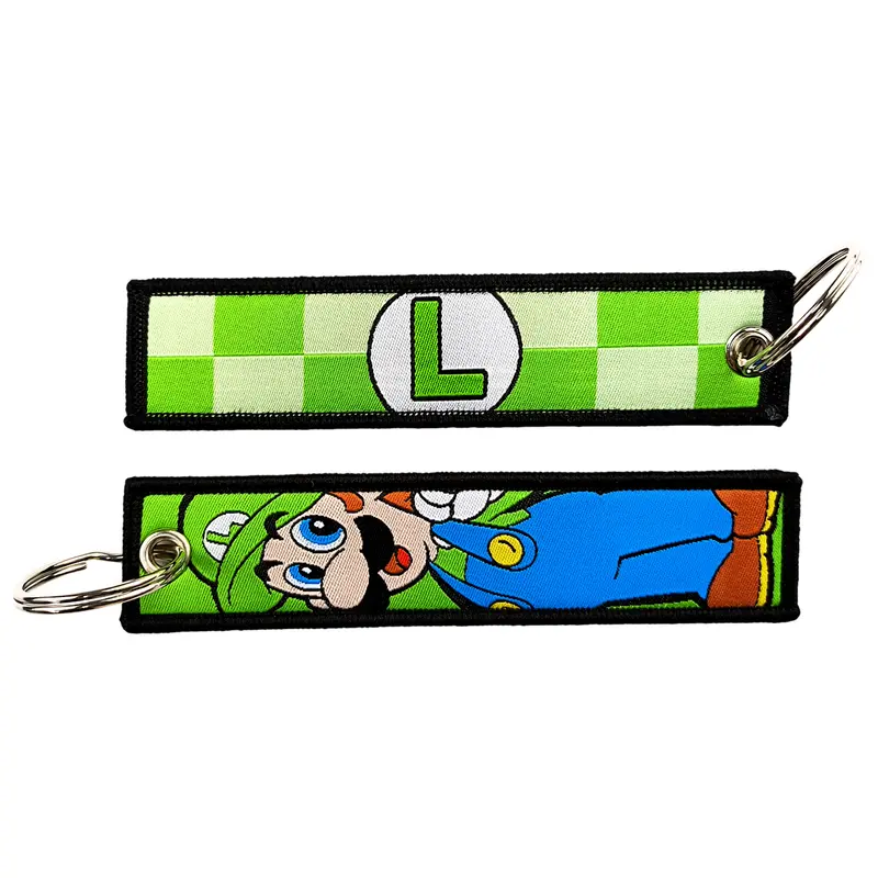 One Piece Anime Key Chains with Cute Jet Manga Embroidery Fashion Key Tag for Jewelry Accessory Key Ring Holder Gift Anime Fans - Image 26