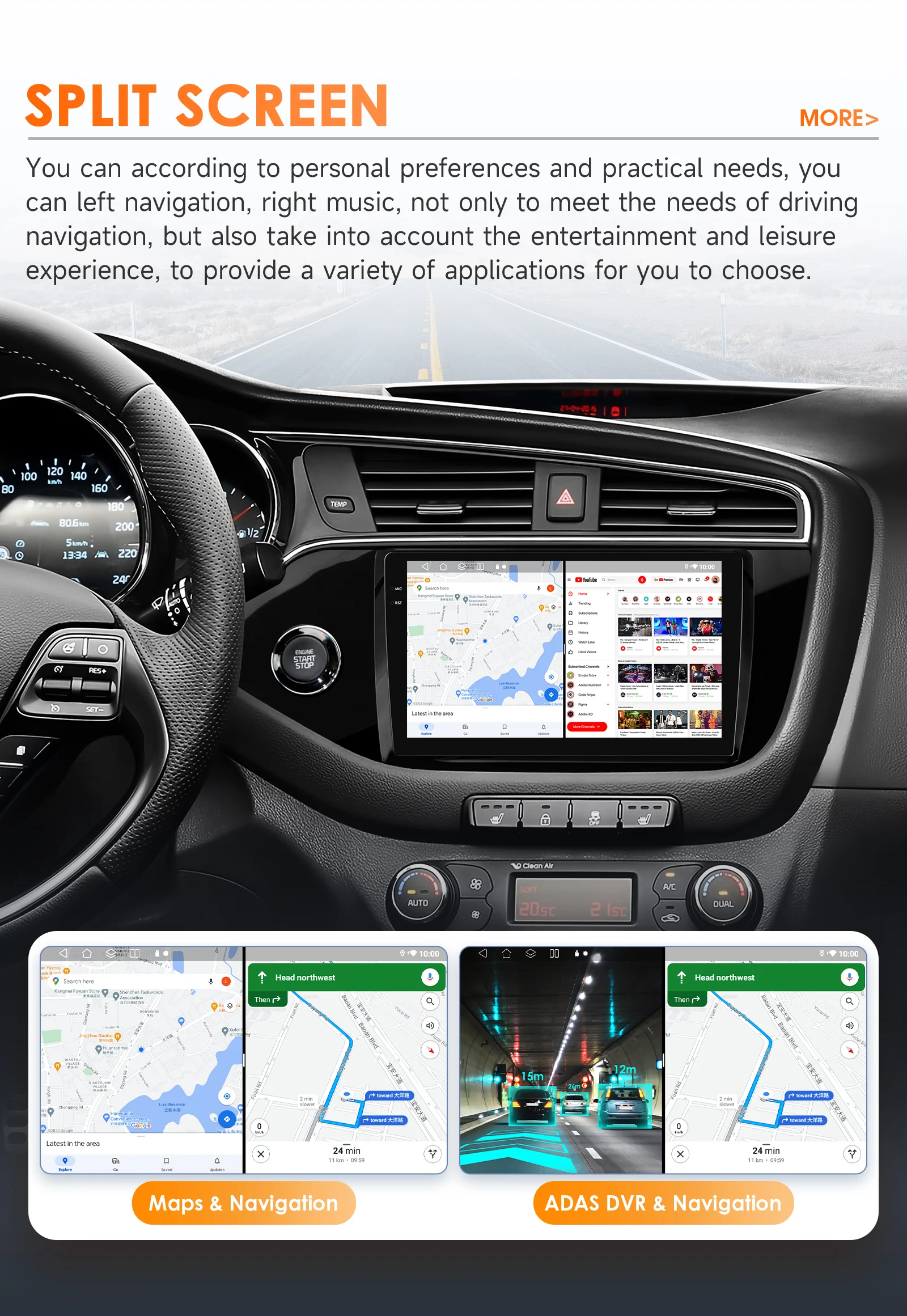 Hizpo 8+128G 2 Din Android Auto Radio für KIA CEED JD Cee'd 2012-2016 Carplay Auto-Multimedia GPS-Navigation 2din Autoradio Wifi – Detail 32