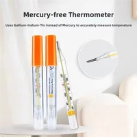 Mercury Free Non-toxic Household Clinical Glass Thermometer Celsius Accuracy  Large Screen Body Temperature Fever Indicator 1