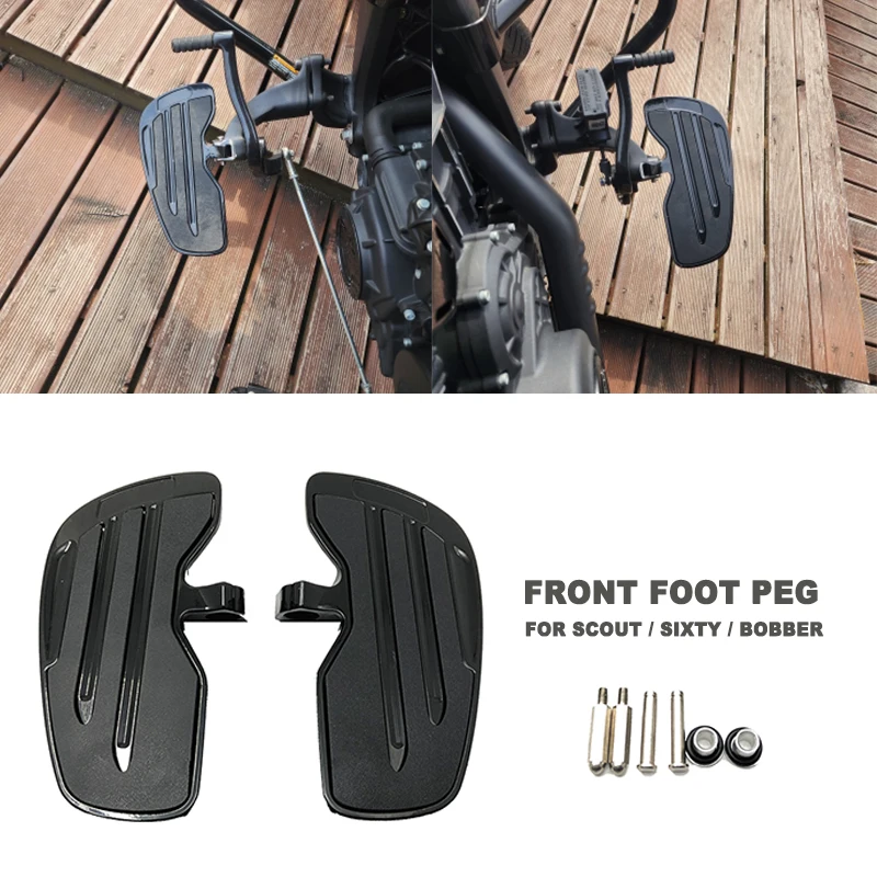 New Front Foot Controls Foot Pegs Foot Rest Footpegs For Indian Scout /  Sixty / Bobber 2016 2017 2018 2019 2020 2021 Motorcycle - AliExpress