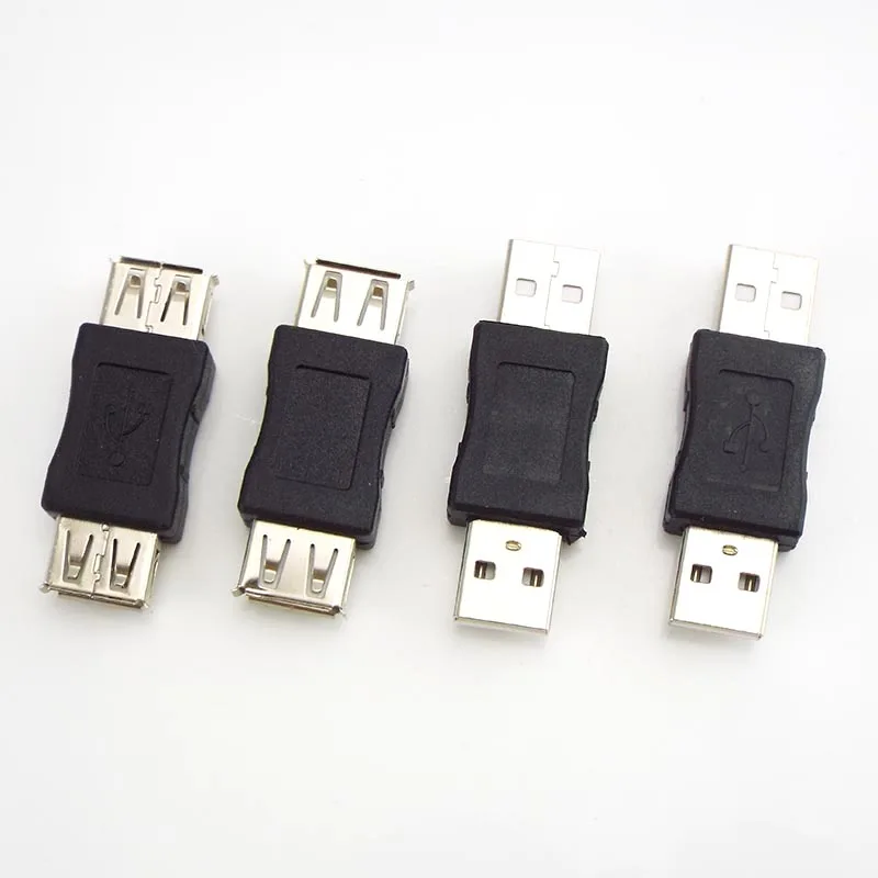USB 2.0 Type A Female to Female Coupler Adapter and Male to Male Extender Converter