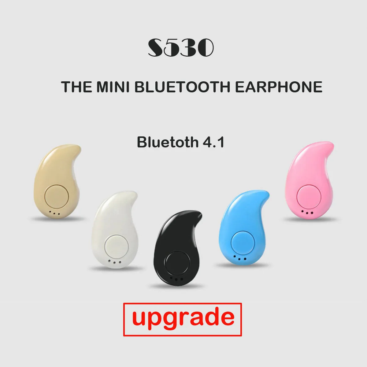 

Mini Style Wireless Bluetooth Earphone Bluetooth Headset S530 V4.1 Sport Headphone Phone With Micro Phone For Iphone Phone PC