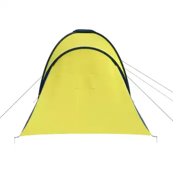 Tenda da Campeggio per 6 Persone Blu e Giallo Outdoor Multi-Party Camping Tent 5