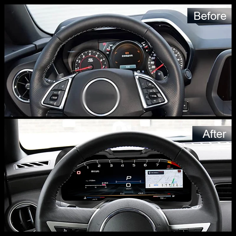 Para Chevrolet Camaro 2011-2015, Pantalla Digital LCD para el Panel de Instrumentos, Actualización de Cabina Virtual 4