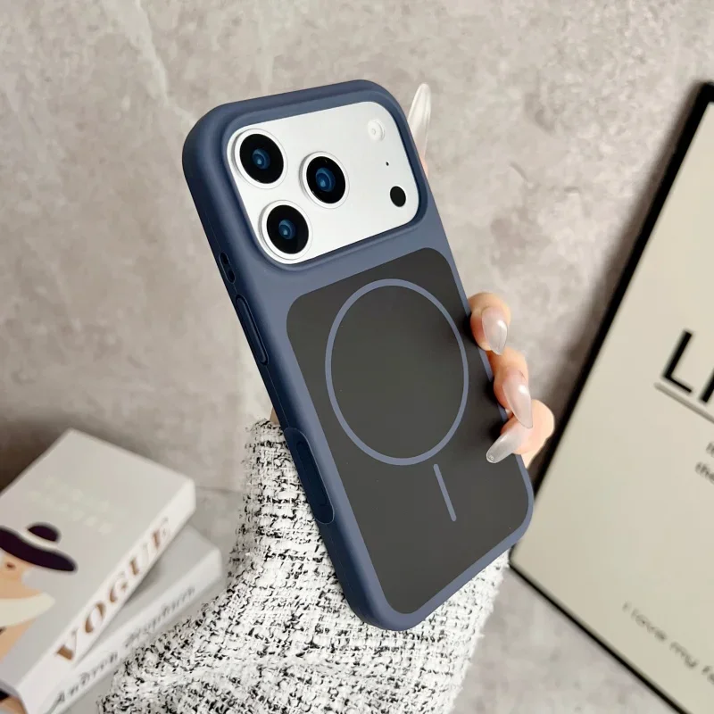 Premium Liquid Silicon MagSafe-Compatible Case with Wireless Charging Support