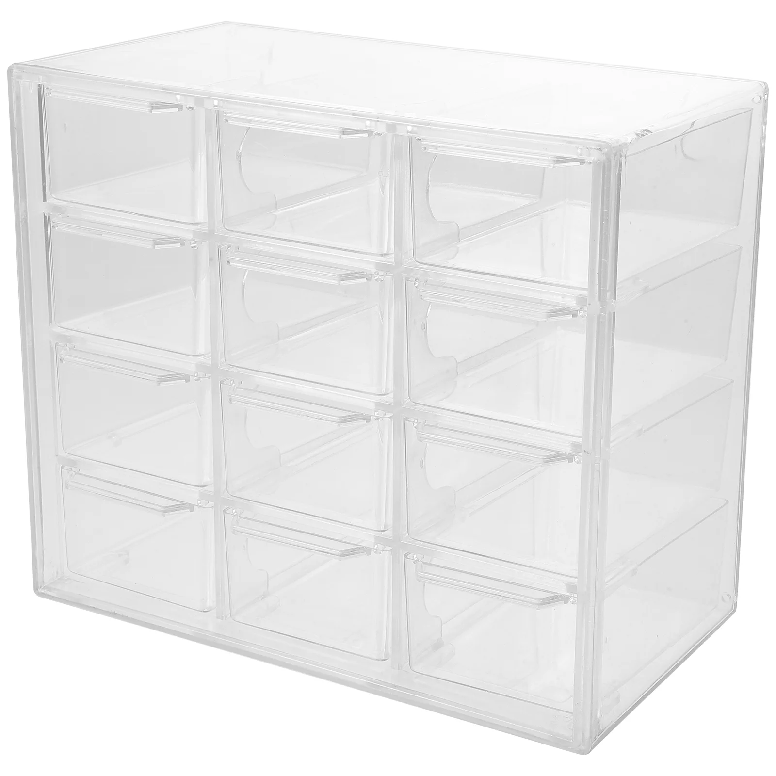 

Makeup Box Transparent Drawer Office Desk Organizer Storage Drawers Desktop with Case