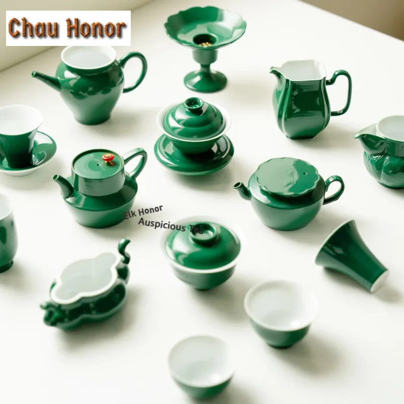 Emerald Green Ceramic Incense Holder Boutique Incense Waterfall Incense Burners Consecrate Censer Yoga Supplies Ornaments Gift