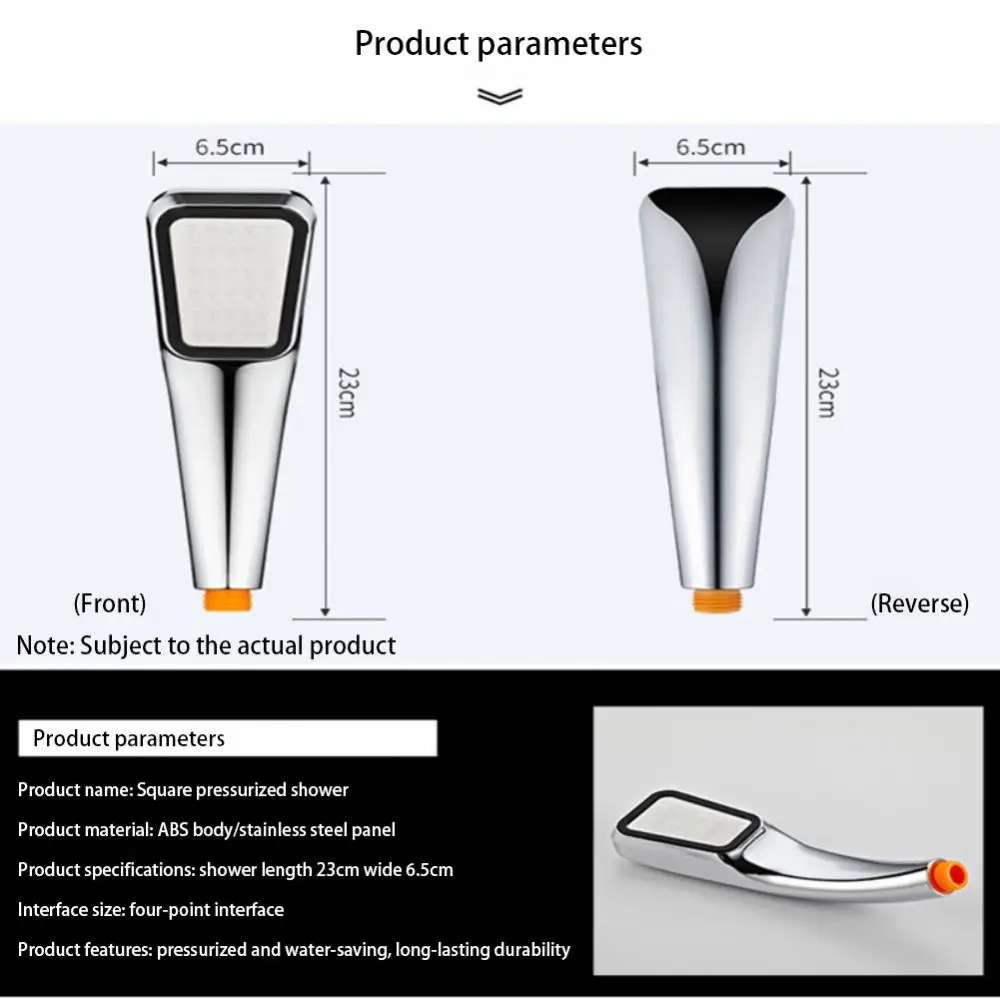 Description Picture 5 of itemUpgraded High Pressure 300 Holes Rainfall Shower Head Water Saving Sprayer Nozzle Bathroom Accessories