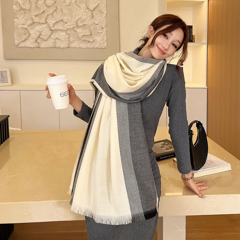 

Винтажные богемные шикарные накидки, 2024 толстые теплые женские осенние Цветные Лоскутные Повседневные накидки, плащ, пончо, верхняя одежда, новинка, T403