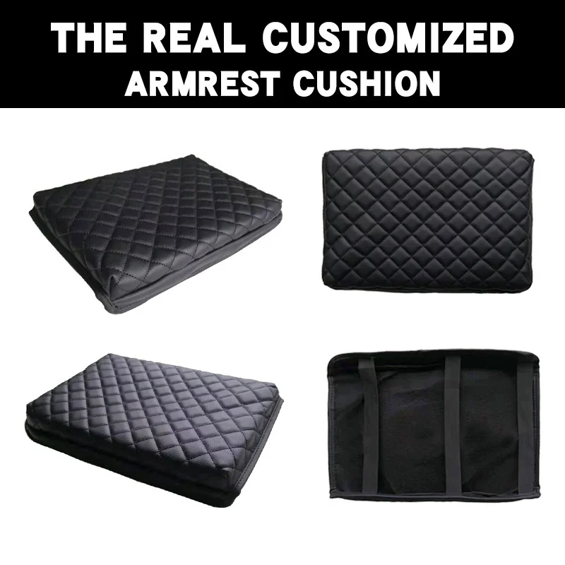 Auto Center Console Armrest Cushion Leather Cover Armrest Cover Protector ?for Ford F150 2009-2014