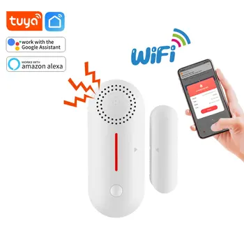 Tuya WiFi Door Sensor Smart Life APP Notification Door Window Open / Closed Detector Home Security Alarm Support Alexa Google 1