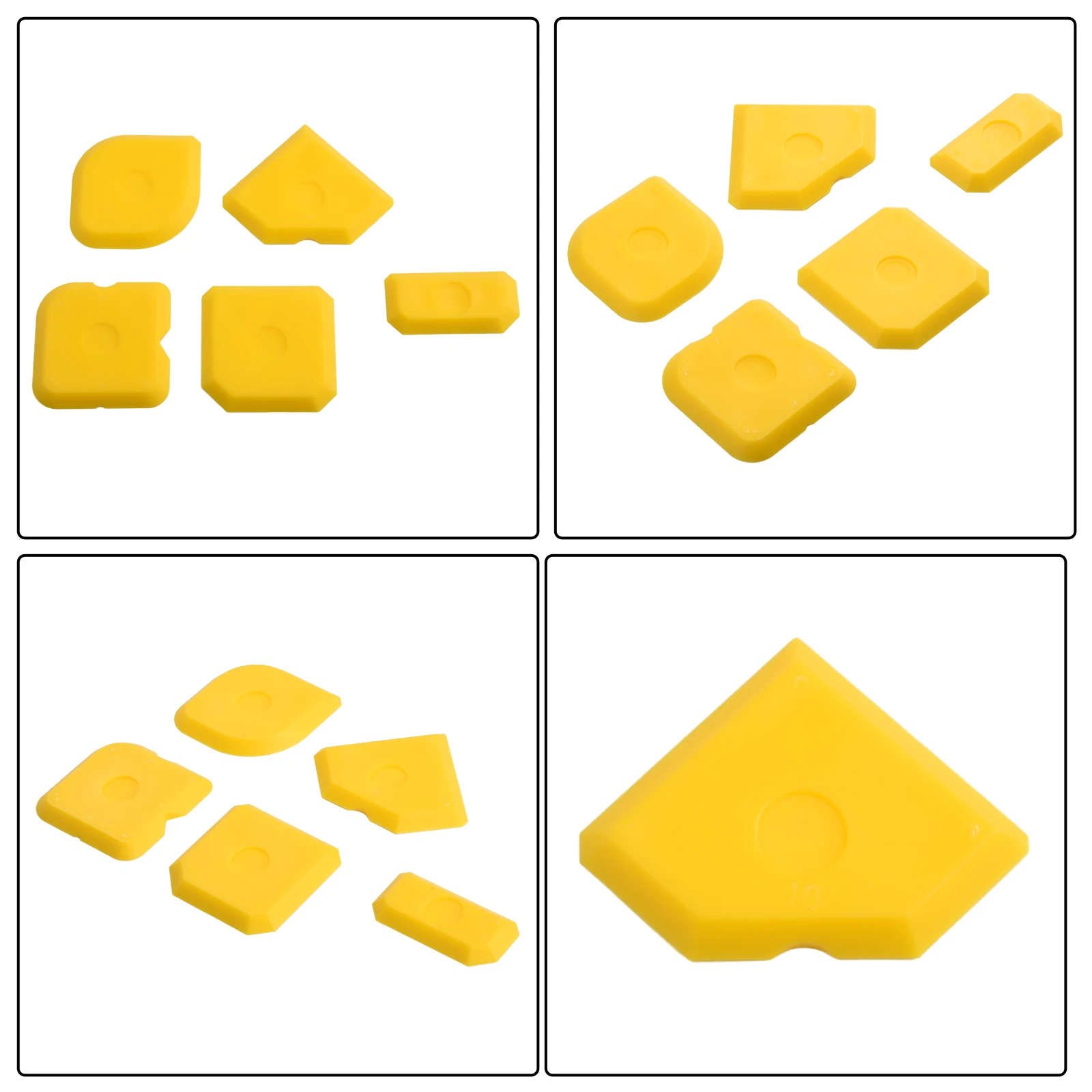

Sealant Tool Silicone Applicator 5pcs Caulk Tile Glass Glue Scraper Grout Applicator Silicone Home Improvement