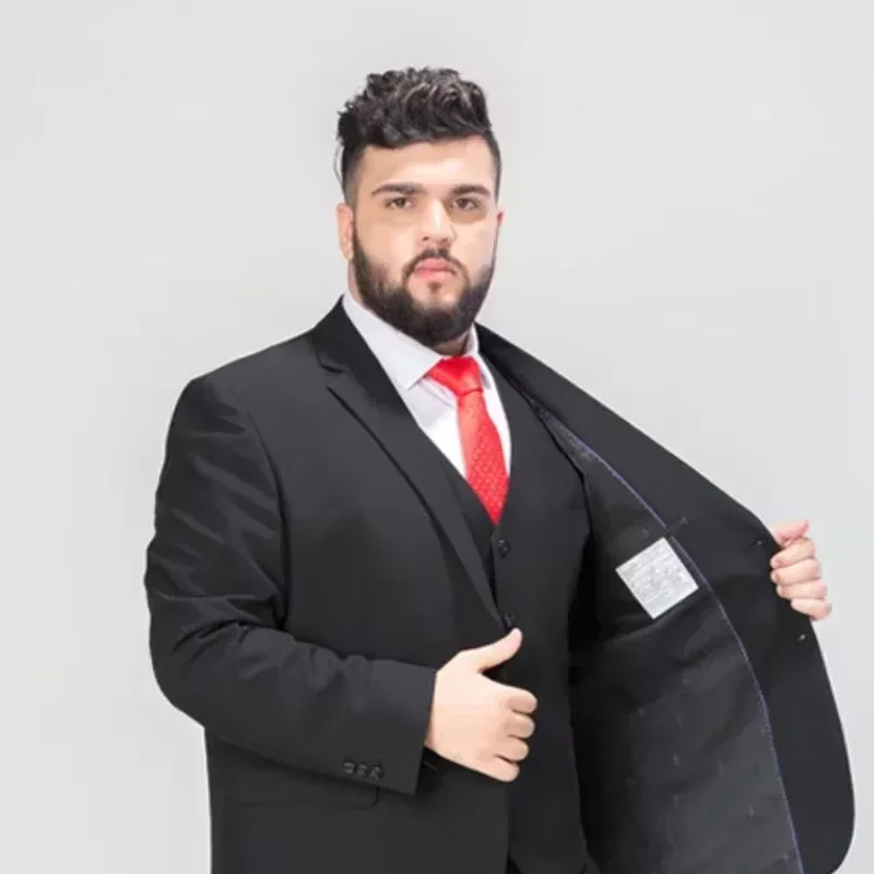 Mens suit Upto 12XL Fits 155kg 340lbs Groom Wedding Dress Blazer and Pants For Men Big and Tall Men Plus Size