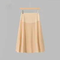 Jupon invisible ultra-fin et soyeux à taille haute sans couture pour femme, idéal pour la danse, la mode OL et les tenues de l'été 6