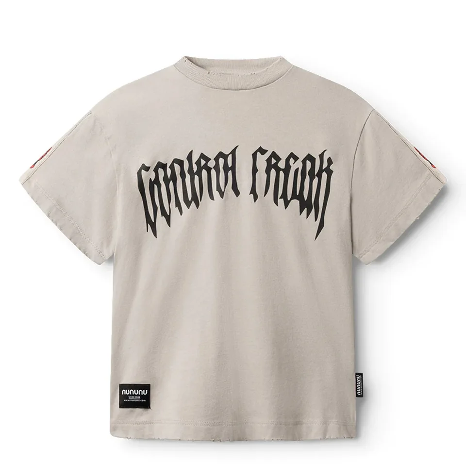 Summer N U Baby Boys Printed Short Sleeve T Shirts Children's Cotton Clothing Girls Letter Graffiti Bottom T-shirt Kids Homewear 2