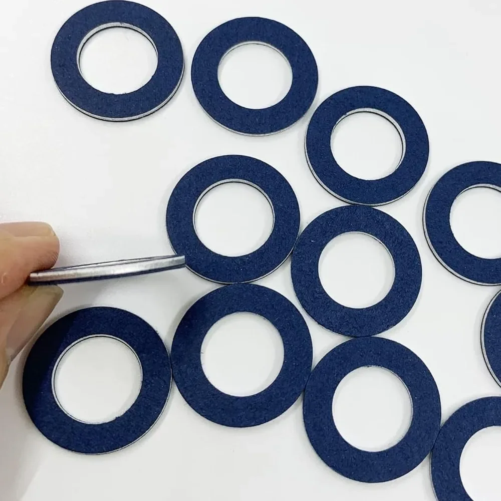 20-1pcs Aluminum Oil Drain Plug Gasket 90430-12031 for Toyota Lexus Oil Pan Bolt Washer Engine Pan Drain Screw Sealing Parts oil drain plug gasket oil drain plug seal washer sealing washers