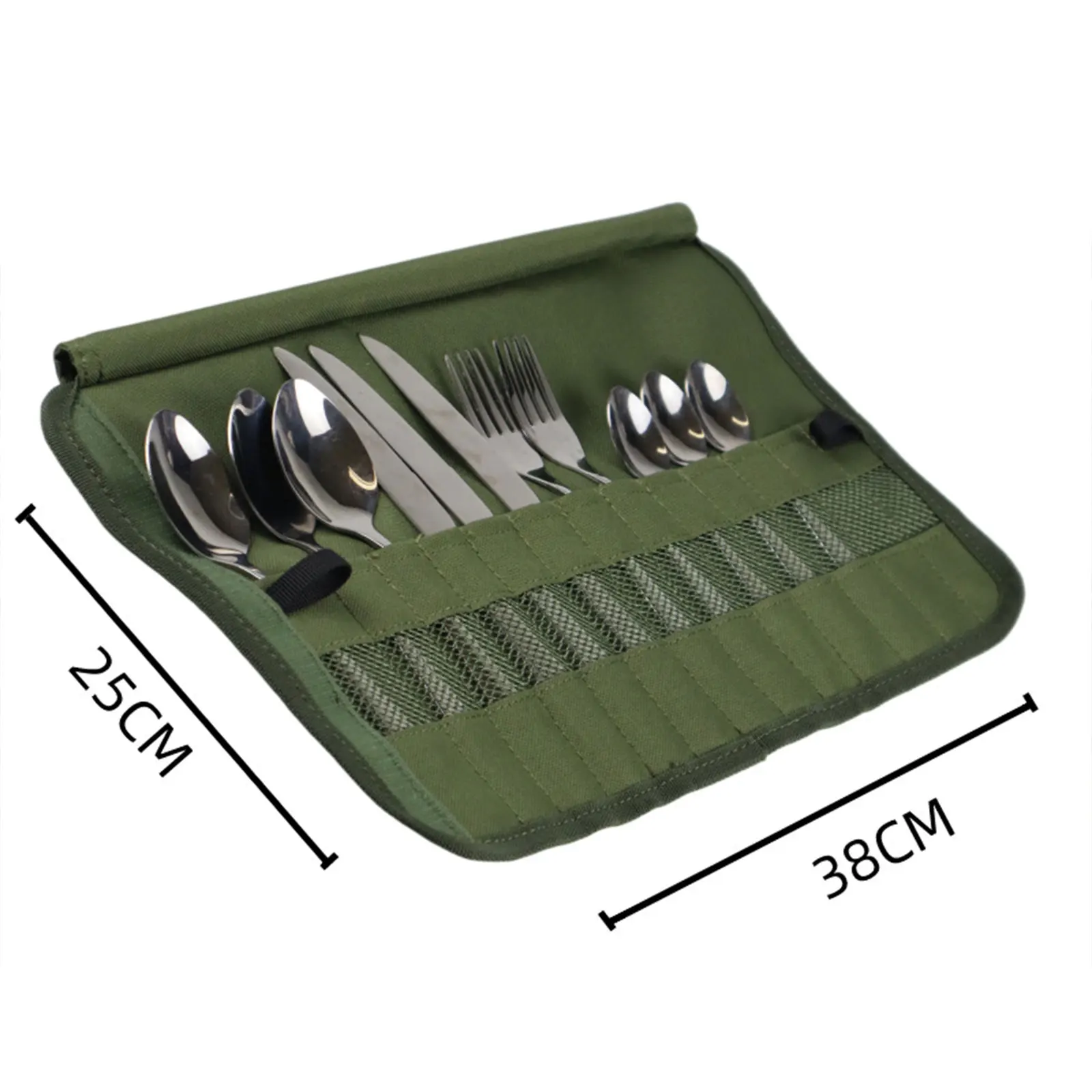 Tableware Bag Washable Portable Travel Cutlery Kit Case Organizer Pouch For Dinner Travel Camping BBQ Picnic Tableware Organizer