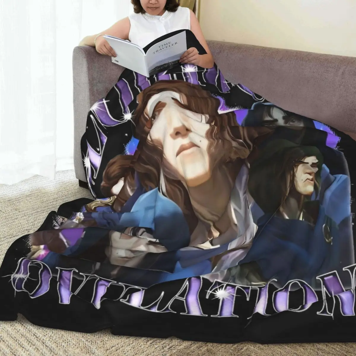 Viktor Arcane Blankets Fleece Decoration Movie Game Breathable Lightweight Throw Blankets for Sofa Travel Bedspread 3
