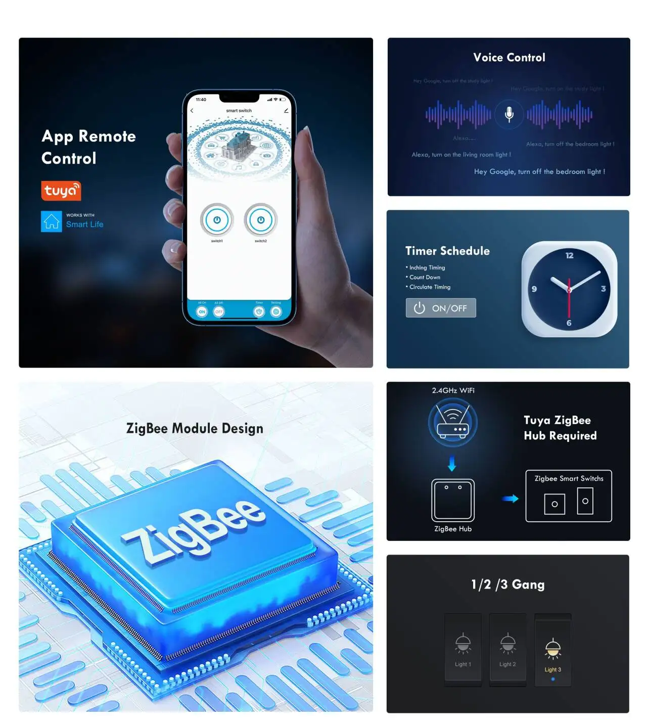 girier tuya zigbee interruptor de luz inteligente 1 01