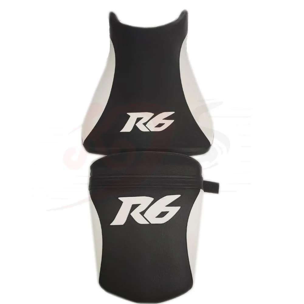 

Мотоциклетные черно-белые передние и задние сиденья, сиденья для Yamaha YZF-R6 2003 2004 R6S 2005-2006