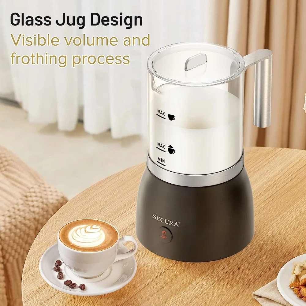 Secura Automatic Electric Milk Frother and Warmer 250ml FREE