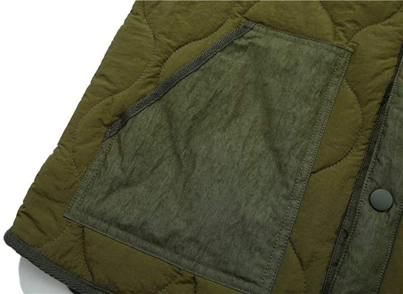 Cotton Padded Vest Mens Sleeveless Quilted Jacket Thick Warm Fashion Casual Outerwear Men Autumn Winter fashionable vests sleeveless vests sleeveless vest casual jacket