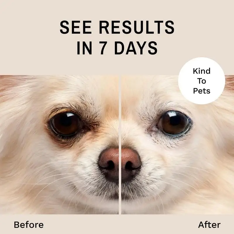 Pet Eye Tear Stain Remover Powder for Dog Cat Natural Safe Apply Around Eyes Absorb Repel Dry Staining Effective Non-Irritating 5