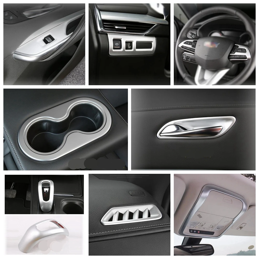 

Window Lift Button / Head / Reading Light / Air / Gear Head Cover Trim For Cadillac XT4 2019 - 2023 Matte Interior Accessories