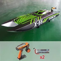 DTRC RC High-speed Racing Boats RTR Waterproof X55 130km/h Remote Control Model FlySky GT3C Toucan Hobby Toy Gift THZH1595 2