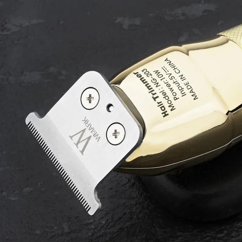 WMARK NG-203 digital hair clipper with base engraving Hair clipper