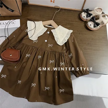 Spring Lace Bow Princess Dress 1