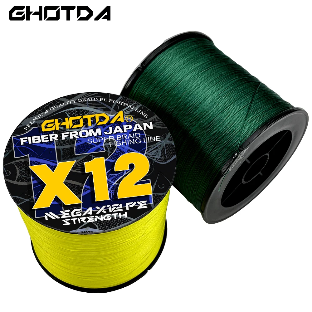 

Леска рыболовная плетеная, 500 м x 12x9, 20-lb