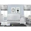Abby Convertible Crib and Changer Bianca White 3