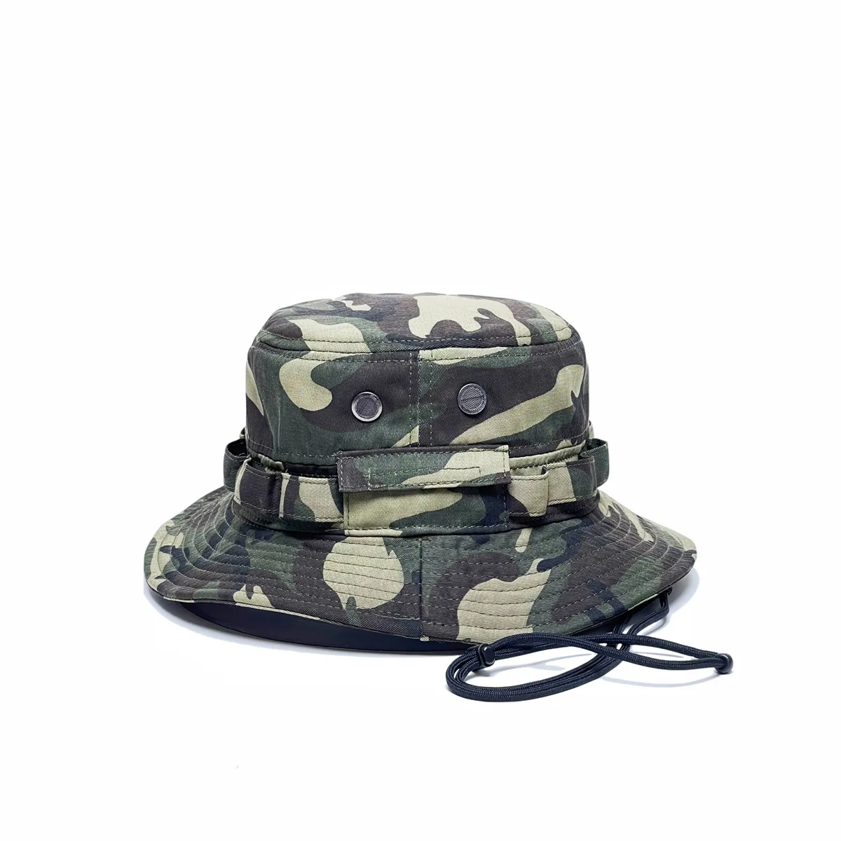 Bob de pêcheur avec cordon pour homme (camo de couleur)