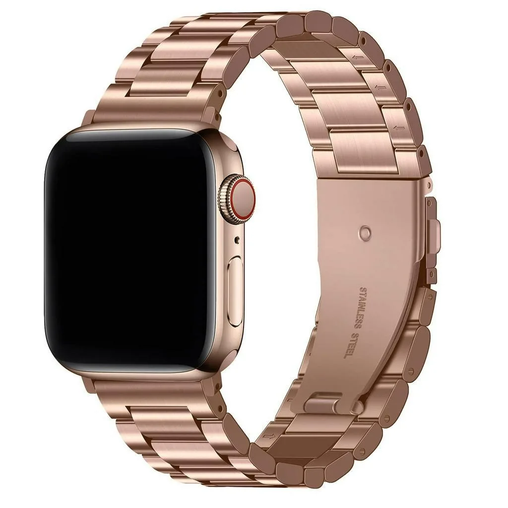 รูปสินค้า สายโลหะสีเงินสุดหรูสำหรับ Apple Watch หลายขนาด