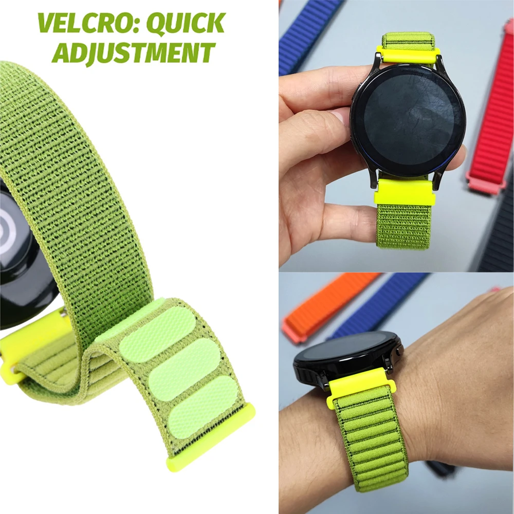 Versatile Nylon Watch Strap - 20mm/22mm, Breathable Loop Bracelet