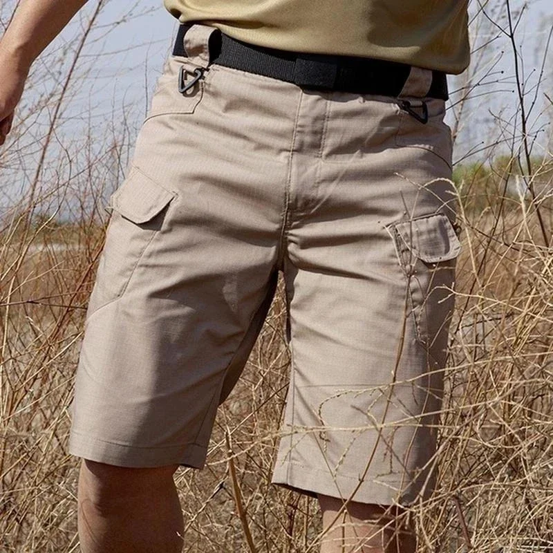 Men Urban Hunting Tactical Shorts Upgraded Waterproof Quick Dry Multi-pocket Short Pants Outdoor Hunting Fishing Cargo Shorts sport shorts