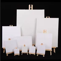 Mini Shelf Natural Wood Tripod Easel Frame Painting Craft Holder Desktop Painting Table Name Card Stand Display Holder Children 2