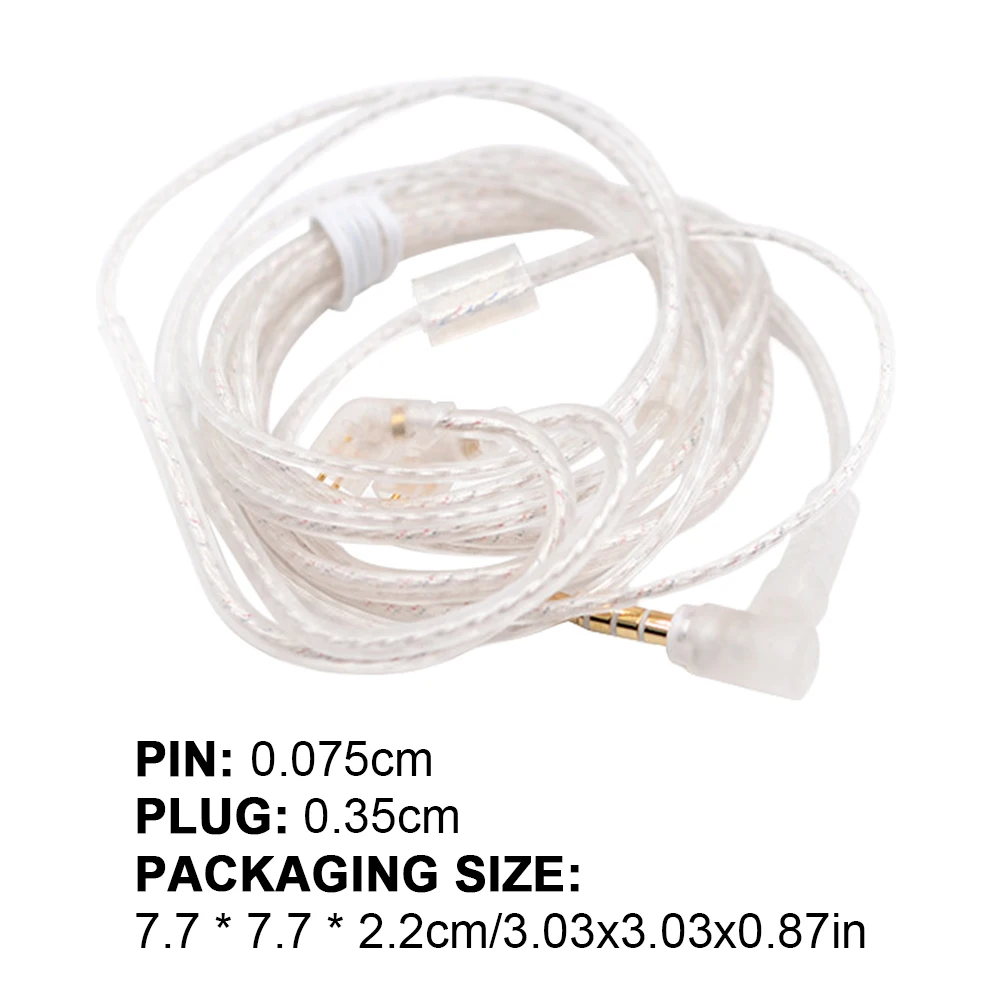 KZ Earphone Cable Silver plated Upgrade Cable Standard Gold-plated Headset Wire 2PIN With Mic For KZ ZAX EDXPRO EDC ZNA ZSNPROX