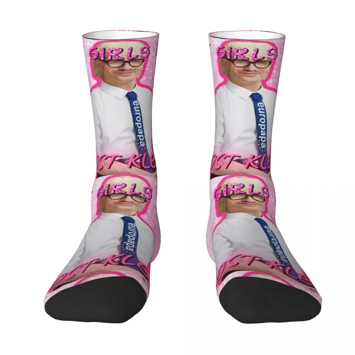 Heart Print Socks Girls Listen To Joost Klein Hearts Socks Leisure Stockings Autumn Anti-Slip Men Socks Warm Soft Graphic Climbing
