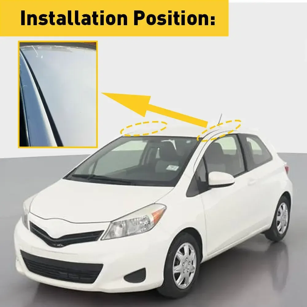 1PCS Roof Rubber Moulding For Toyota Yaris Sedan 2007 2008 2009 2010 2011 Roof Rubber Drip Side Finish Moulding Seal Strip Trim